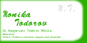 monika todorov business card