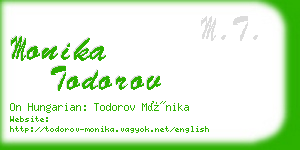 monika todorov business card